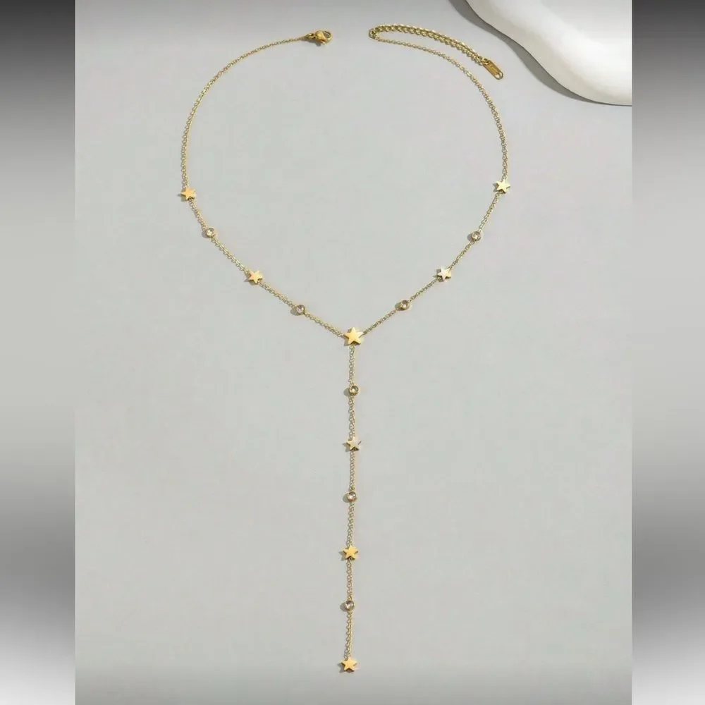 Star Lariat Necklace Q705